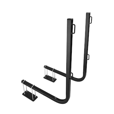 Camco Rhino RV Bumper Mount Tote Tank Holder  Features a PowderCoated Steel Construction HeavyDuty Straps and Fits Both 4inch and 412inch Bumpers 39010