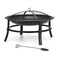 Fire Pit for Outside Outdoor Wood Burning Firepit Small Bonfire Pit BBQ Grill Pit Bowl