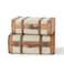 SLPR Decorative Wooden Storage Chest  Set of 2  Wood Trunk Suitcase with Straps Beige  Antique Nesting Trunks