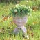 Meltset M Face Planters Pots Head Unique Face Flower Pot Head Planter for Indoor Plants Cute Small Succulent Pots Indoor Plant Pot with Drainage White