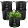 VIVOSUN 5Pack 15 Gallon Plant Grow Bags Heavy Duty Thickened Nonwoven Fabric Pots with Handles