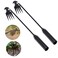 Weed Puller Tool Garden Weed Pulling Tool Portable Garden Weeder Tool Uprooting Weeding Tool 4 Teeth Manganese Steel Forged Hand Weeder for Vegetable Gardening Backyard Farm Planting  Weeding
