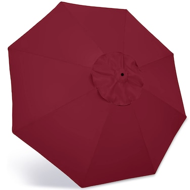 ABCCANOPY 9ft Outdoor Umbrella Replacement Top Patio Umbrella Market Umbrella Replacement Canopy with 8 RibsBurgundy
