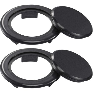 Bememo 2 Inch Patio Table Umbrella Hole Ring and Cap Set Standard Size Umbrella Thicker Hole Ring Plug and Cap Set Translucent 2 Set