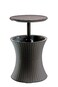 Keter Modern Cool Bar Outdoor Patio Furniture and Hot Tub Side Table