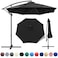Patio Umbrella Canopy Universal Replacement Cover for 10 Feet 8 Ribs Outdoor Round Patio Market Umbrella Parasol Canopy Top Sun Shade Accessory 300D UV Protective And Water Resistant Patio Canopy
