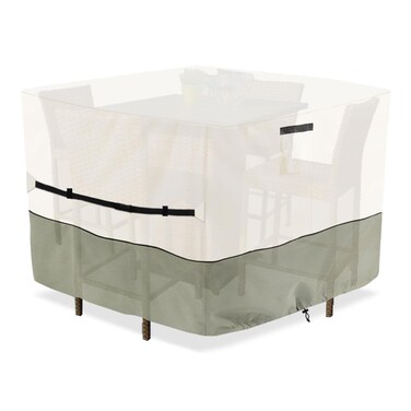 Osileyo 5 Piece Bar Height Patio Dining Set CoversOutdoor 60 Inch Square High Wicker Bar Table and Chairs Sets Cover 100 Waterproof Heavy Duty High Outdoor Table and 4 Chairs Cover Beige