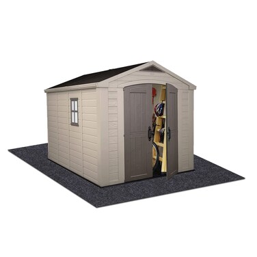 Meitola Outdoor Storage Shed MatWaterproof and Dustproof Outdoor Carport MatBacking Prevents Liquid PenetrationSoft Material Patio Furniture MatNonSlip BackingWashable 8 x 8