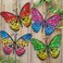 Daogtc Metal Butterfly Wall Decor  96 Outdoor Fence Wall Art Decor Hanging Decoration for Garden Yard Living Room Bedroom Patio Balcony4 Pack