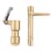 QWORK Quick Coupling Valve Key Set 34Inch Brass Quick Coupler Valves Irrigation Tool with Quick Coupler Key for Yard