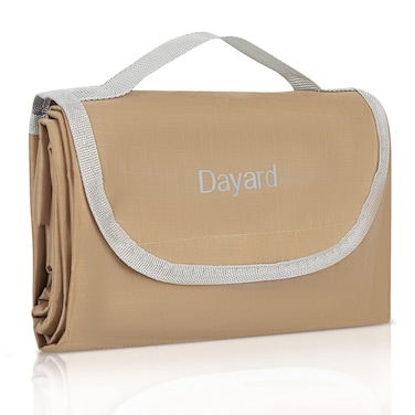 DAYARD Outdoor Picnic Beach Blanket Waterproof Khaki Sand Free Foldable Portable Beach Mat for Picnics Park Camping Hiking