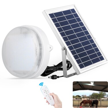 SunBonar Solar Lights Indoor Home Intelligent Solar Ceiling Light with Remote Cool WhiteWarm White 1000Lumen Outdoor Solar Shed Light with ONOff Switch for Barn Porch Patio Carpot Chicken Coop