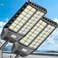 Deepn Street Lights Outdoor 7000W Solar Parking Lot Lights 450000 Lumens Solar Powered Street Light IP67 Waterproof Dusk to Dawn Outdoor Lighting Motion Sensor with Remote Control 2 Pack