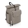PICNIC TIME Carmel Roll Top Backpack Cooler Canvas Insulated Cooler Backpack Bag for Lunch and Hiking Portable Beach Cooler Bag Picnic Bag Gray