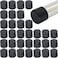 Wvapzwr 78 Folding Chair Leg Caps 32 PCS PVC Table Cap Round Chair Feet Covers Chair Leg Floor Protectors and End Caps Black