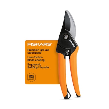 Fiskars 79436997J 79436997 Softgrip Bypass Pruner BlackOrange
