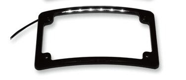 Custom Dynamics LPFRADBLP Black License Plate Frame RadiusStyle