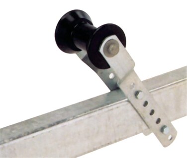 Tie Down Engineering Adjustable Keel Roller with Panel Bracket Assembly  Includes 4 inch Black Rubber Keel Roller 11Gauge Galvanized Panel Bracket and Hardware  Boat Trailer Accessories
