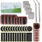 EDIONS Bike Inner Tube Patch Kits Bicycle Tire Repair Kit with Glueless SelfAdhesive Patches Vulcanizing Patches Metal Rasp Portable Storage Box for Bicycle Motorcycle Inflatable Rubber