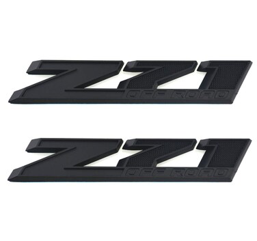 Aimoll 2pcs Z71 Off Emblems with Strong Tape Decal Emblems Badge Replacement for GMC Chevy Silverado Sierra Suburban AL
