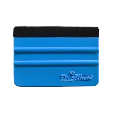 TECKWRAP Plastic Felt Edge Squeegee 4 Inch for Car Vinyl Scraper Decal Applicator Tool 1 pcs with Black Felt Edge