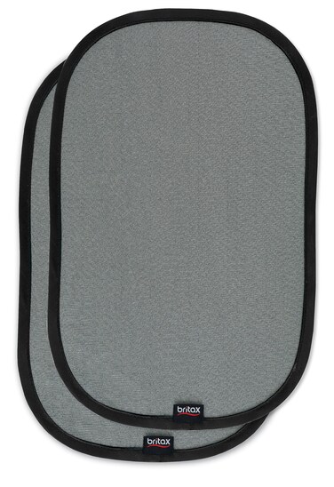 Britax EZCling Car Window Sun Shades 2 Pack  UPF 30 Protection Glare and Heat  Easy Install and Removal