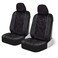 BDK Black Stardust Car Seat Covers for Front Seats 2 Pack  Glitter Pattern Front Seat Cover Set with Matching Headrest Sideless Design for Easy Installation Fits Most Car Truck Van and SUV
