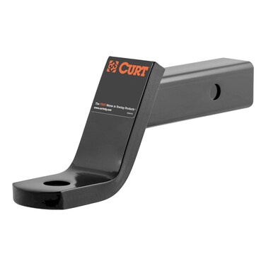 CURT 45050 Class 3 Trailer Hitch Ball Mount Fits 2Inch Receiver 7500 lbs 1Inch Hole 4Inch Drop 2In Rise