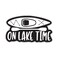 KCD On Lake Time Kayak Vinyl Decal Sticker  Cars Trucks Vans SUVs Windows Walls Cups Laptops  Black  55 Inch  2366