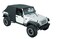 Pavement Ends by Bestop 5681401 Black Emergency Top for 20072018 Wrangler JK 2Door