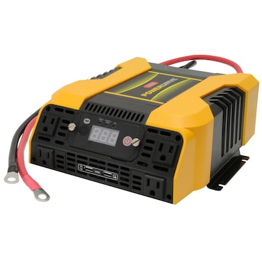 PowerDrive PD2000 2000 Watt Power Inverter with Bluetooth Yellow