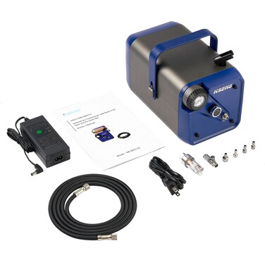 Hseng Extra Quiet Airbrush Air Compressor With Builtin Air Tank