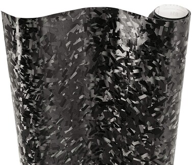 VViViD Forged Composite Carbon Car Vinyl Wrap Roll 1ft x 5ft Black
