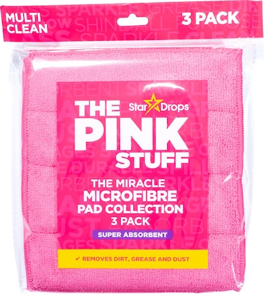 Stardrops  The Pink Stuff  Miracle Microfibre Pad Collection 3 Pack
