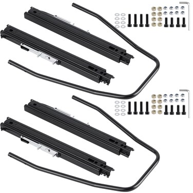 Racewill Slider Seat Track Set of 2 with Seat Mounting Hardware kit Universal Seat Slider for Sparco NRG Bucket Seat and Racing Seat