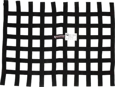 Allstar ALL10295 Black 18 High x 24 Wide Rectangular Loop Style Mount Ribbon Window Net