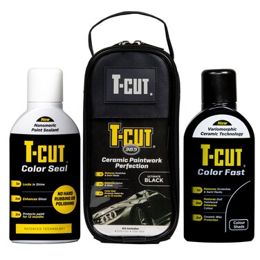 TCut Black 365 Kit Car Wax Polish Scratch Remover  Paintwork Sealant 1yr Protection Nanotechnology