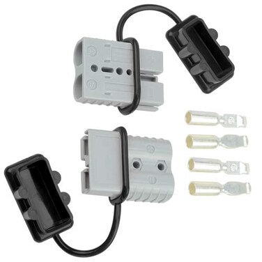 WMYCONGCONG WGCD 120A Battery Quick Disconnect Connector Plug Kit Trailer Winch Connector Grey