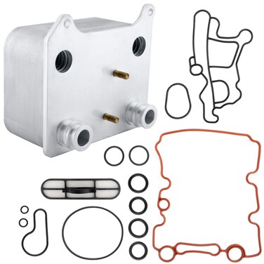 BOXI Engine Oil Cooler Kit Compatible with 0307 Ford F250F350F450F550 Super Duty 0305 Excursion 0405 E350 Club Wagon0410 E350 E450 Super Duty Powerstroke Diesel 60L 3C3Z6A642CA