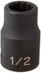 Grey Pneumatic 2116R 12 Drive x 12 Standard 12Point Socket