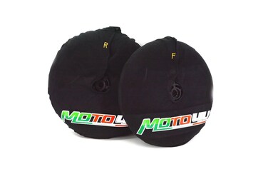 MOTO4U Front  Rear 17inch Tire Warmmer Windstop Tire Warps Polar Fleece Covers Windbreak