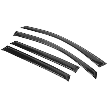 Window Visor Compatible with 20092017 Chevrolet Traverse Slim Style Acrylic Smoke Tinted 4PCS Sun Rain Shade Guard Wind Vent Air Deflector by IKON MOTORSPORTS 2010 2011 2012 2013 2014 2015 2016