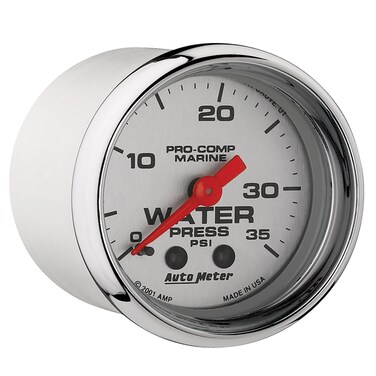 AUTO METER 20077235 Marine Mechanical Water Pressure Gauge