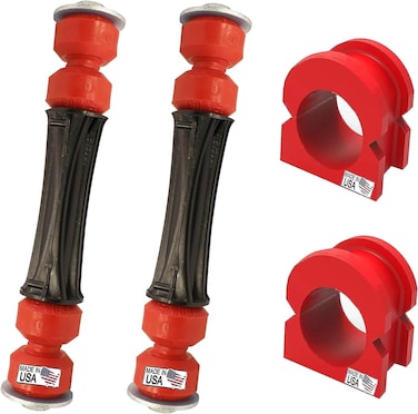 Suspension Dudes 4 PC Front Sway Bar Stabilizer Link Kit  CODE RED EXTREME Bushing Kit FITS Escalade Silverado Avalanche Suburban Tahoe Sierra Yukon 20072020 36 MM Stabilizer