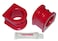 Prothane 61161 05 Ford Mustang Front Sway Bar Bushings  34mm  Red