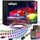 Nilight 4Pcs Car Underglow Neon Accent Strip Lights 256 LEDs RGBIC Multi Color DIY Sound Active Function Music Mode with APP Control and Remote Control Underbody Light Strips 2 Years Warranty