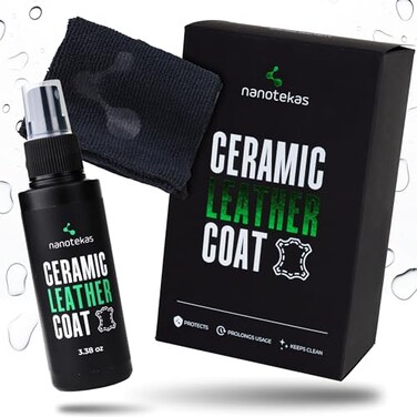 Nanotekas Leather Ceramic Coating  Premium Leather Coating for Car Interior Furniture Shoes and Apparel for All Leather Colours Nano Technology Car Leather Protector Auto Leather Coating