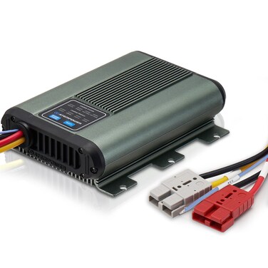 ATEM POWER 12V 30A DC to DC Battery Charger Reverse Charge Activate LiFePO4 Battery for Lead Acid AGM Gel Calcium Lion Batteries Multiple Protection Design OnBoard Charger