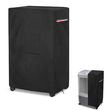 Alickwang Outdoor Portable Evaporative Air Cooler Cover600D Heavy Duty Waterproof Evaporative Cooler Cover for MC37MMC37V Evaporative CoolerSwamp Cooler Cover Black25 x 18 x 37
