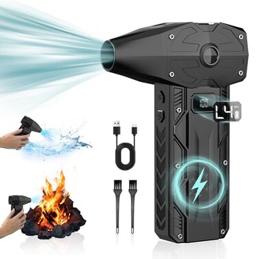 Compressed Air Duster 4Gear Adjustable 200000RPM Electric Air DusterJet Dry Blower Replace Air Can  No Canned Air Duster8000mAh Rechargeable Air Blower for Deep Computer Clean PC Car Dry Home